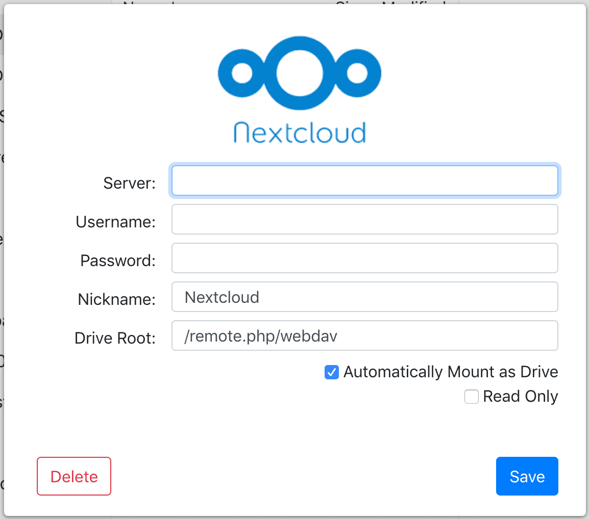 Nextcloud config